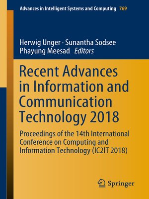cover image of Recent Advances in Information and Communication Technology 2018